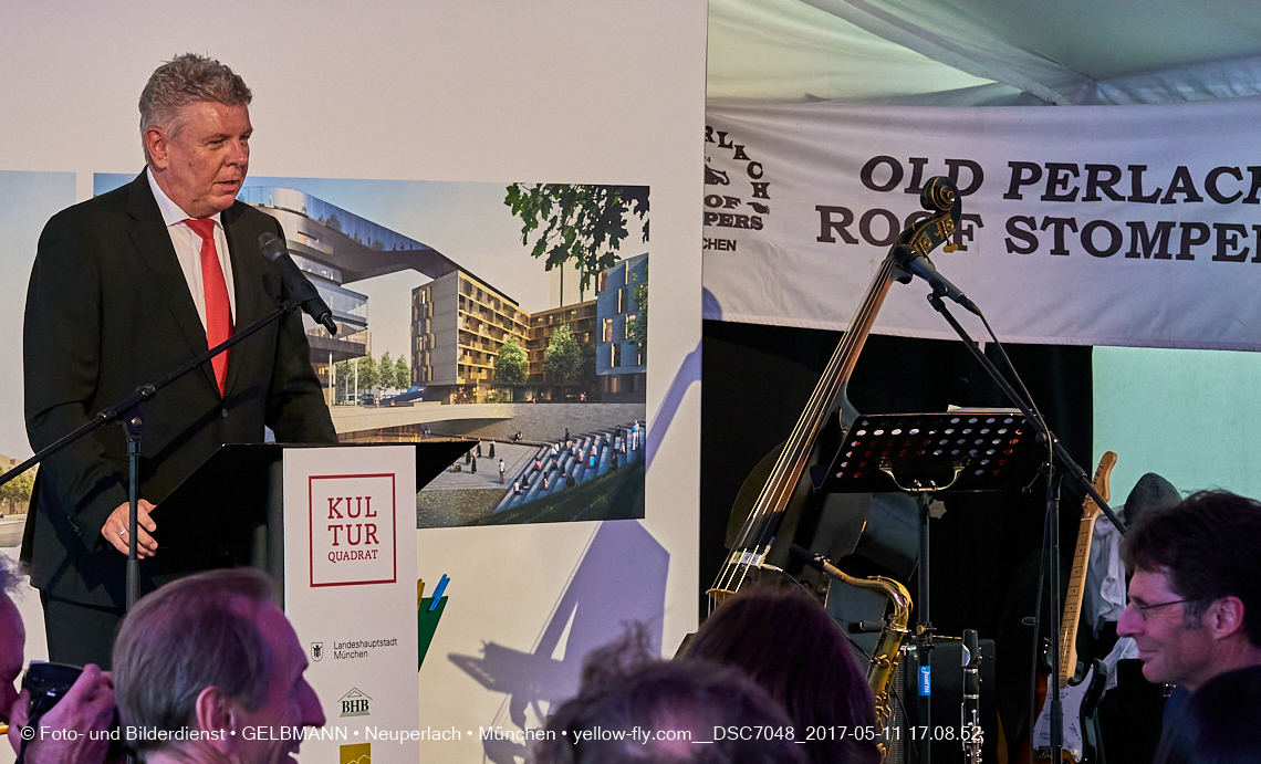 11. Mai 2017 - Grundsteinlegung für die LOGE und dem Kulturquadrat in Neuperlach